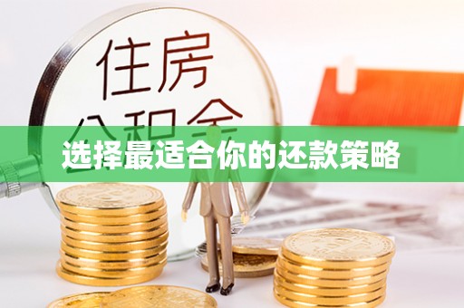 凉州选择最适合你的还款策略